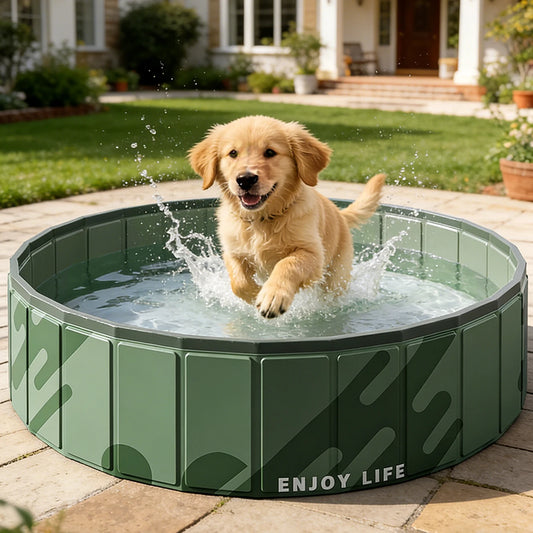 Shoka™ Premium Hundepool – Faltbarer Hundepool aus robustem PVC | 3 Größen