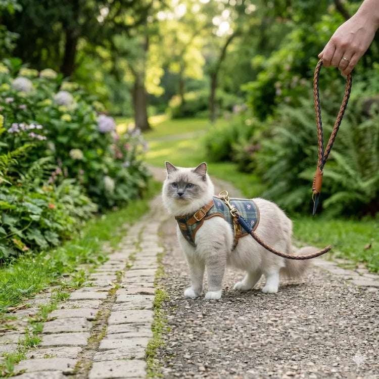 Atmungsaktives Katzengeschirr und elegante Premium Haustierweste