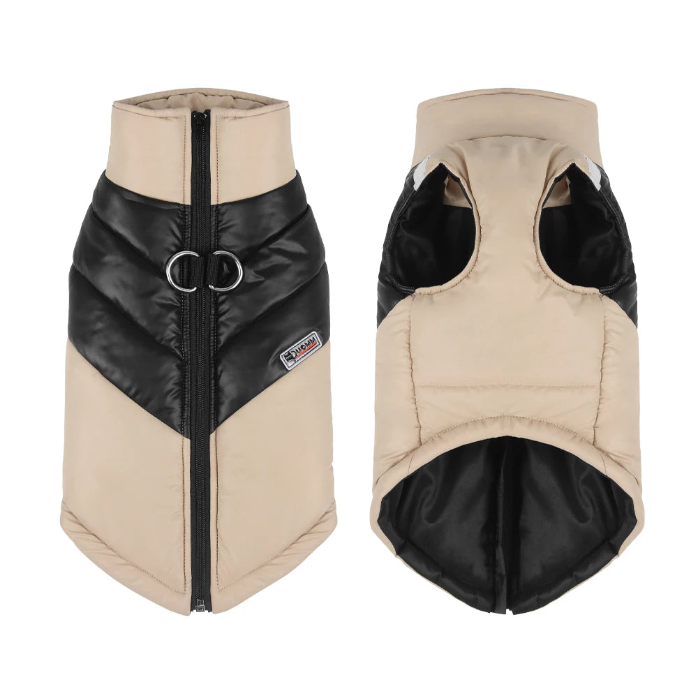 Shoka Premium Wintermantel 🐾 Reflektierende Outdoor-Jacke mit Thermo-Fleece & Geschirr