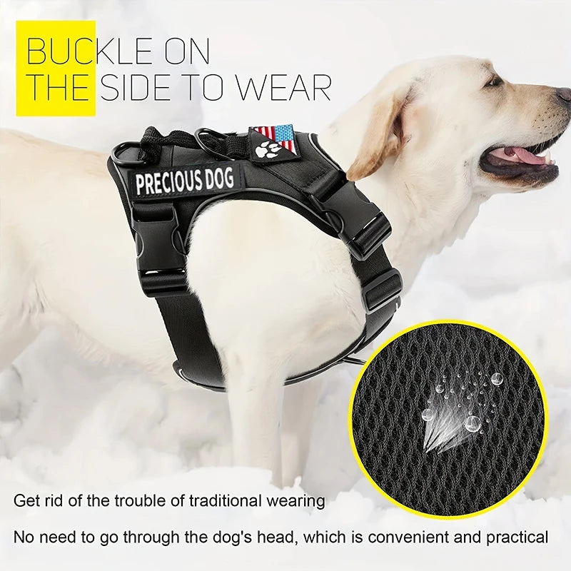 Taktisches Premium Hundegeschirr – No-Pull, Robust & Individuell Anpassbar