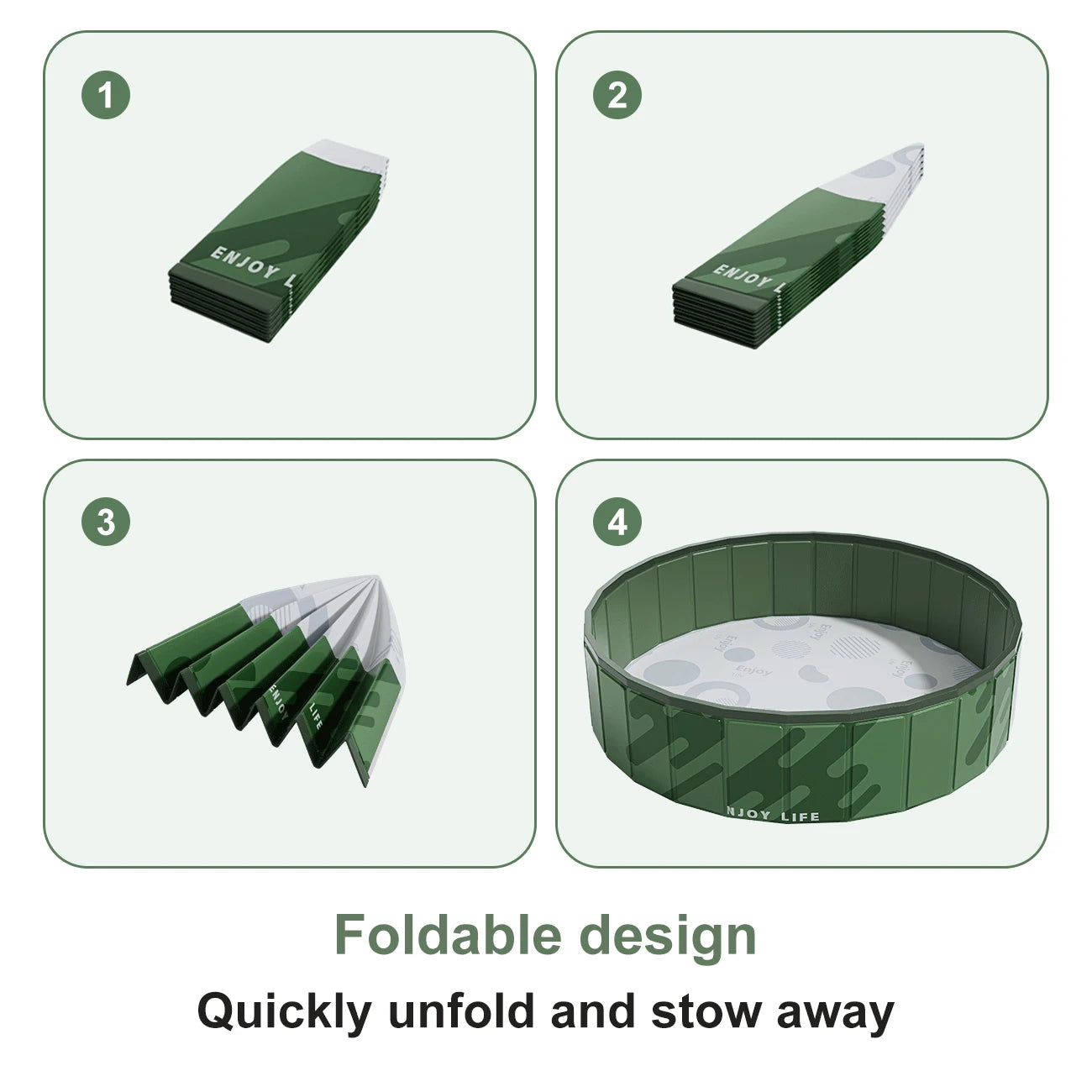 Shoka™ Premium Hundepool – Faltbarer Hundepool aus robustem PVC | 3 Größen