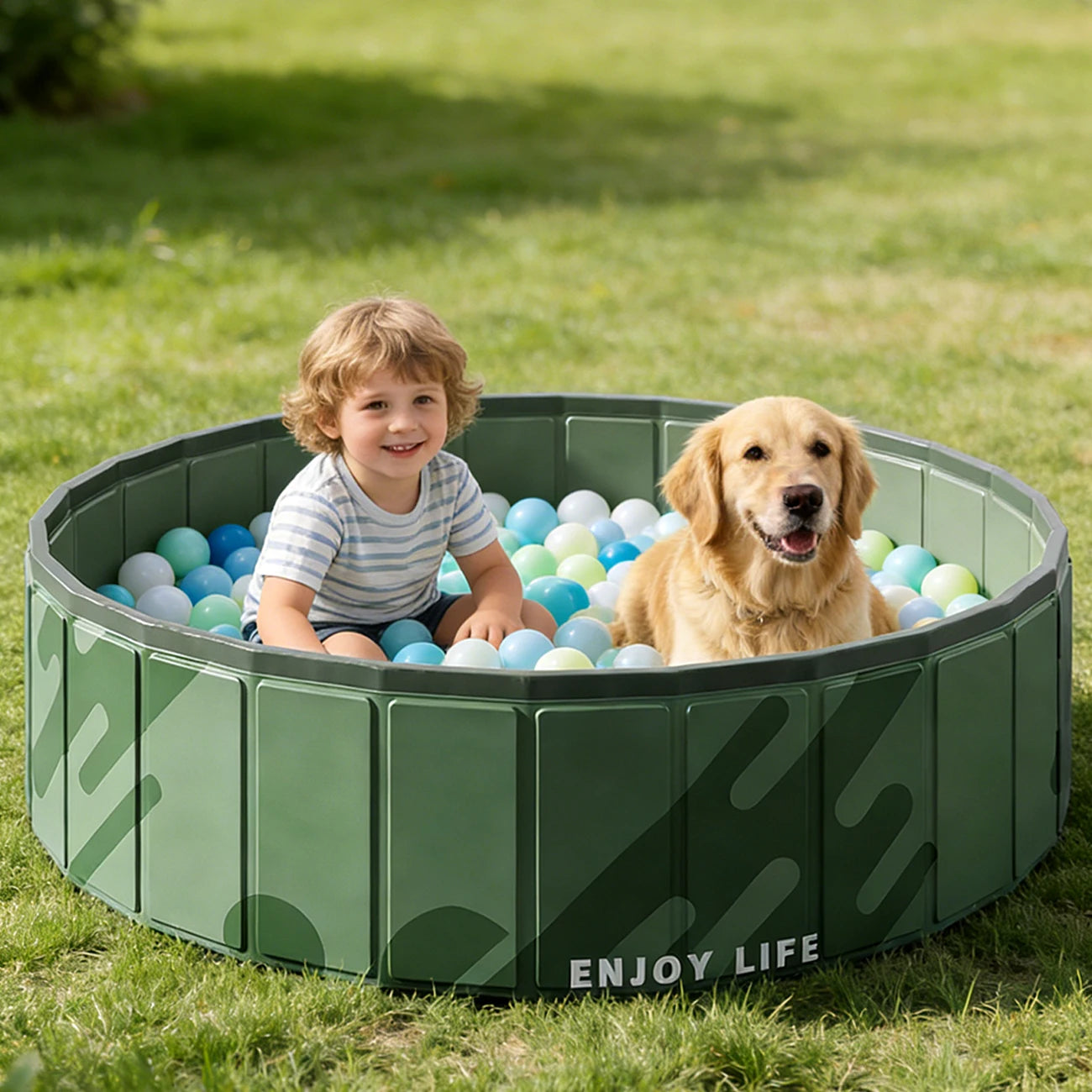 Shoka™ Premium Hundepool – Faltbarer Hundepool aus robustem PVC | 3 Größen
