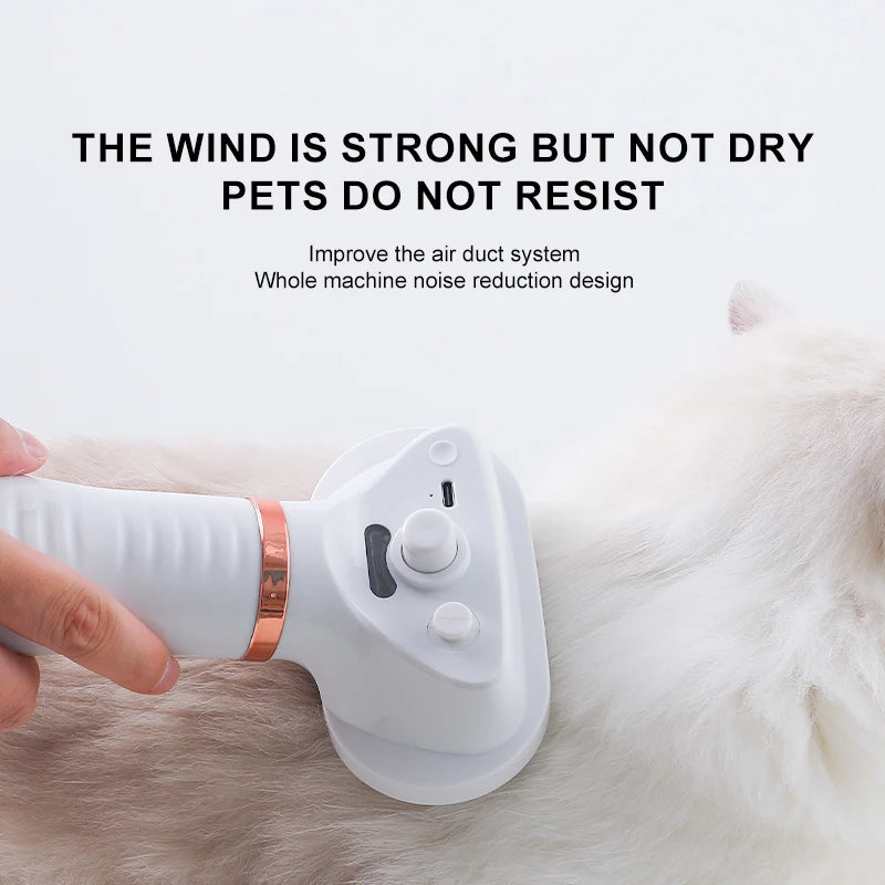 Shoka™ Pet Grooming Dryer – 6‑in‑1 Föhn, Bürste & Massage für Hunde & Katzen (300W)