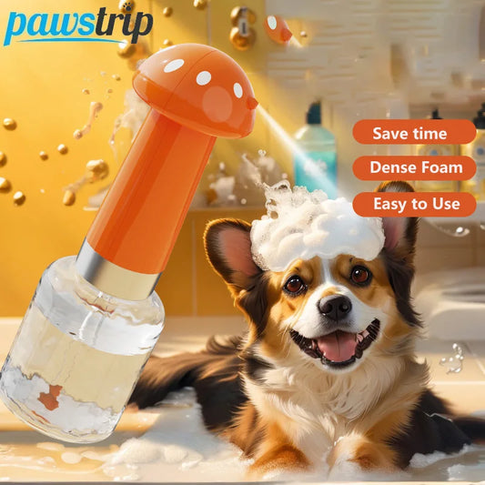 Shoka™ Pet Bubbler – Automatische USB‑Foam Shower für Hunde & Katzen (Silent, Power‑Battery, Premium ABS)