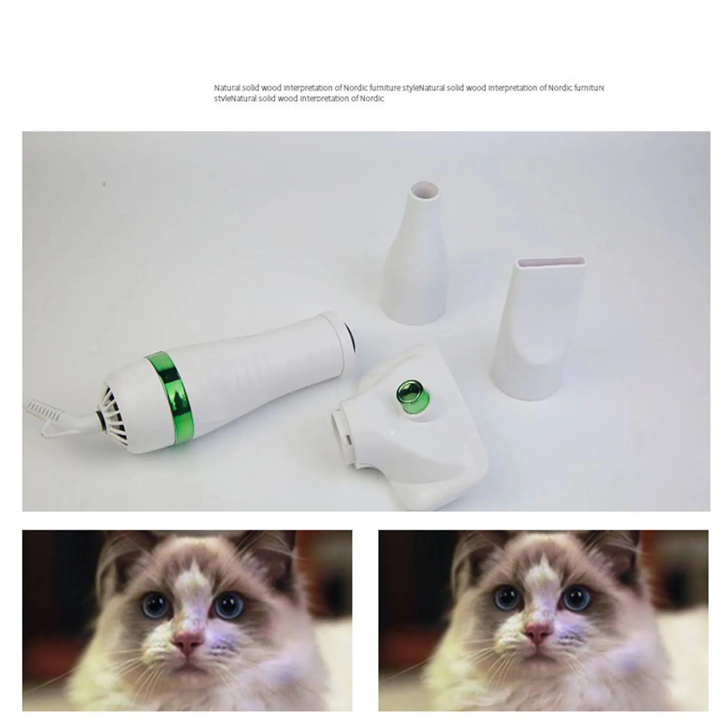 Shoka™ Premium Pet Grooming Dryer – 3‑in‑1 Profi‑Föhn & Bürste für Hunde & Katzen (300W, FanJu)