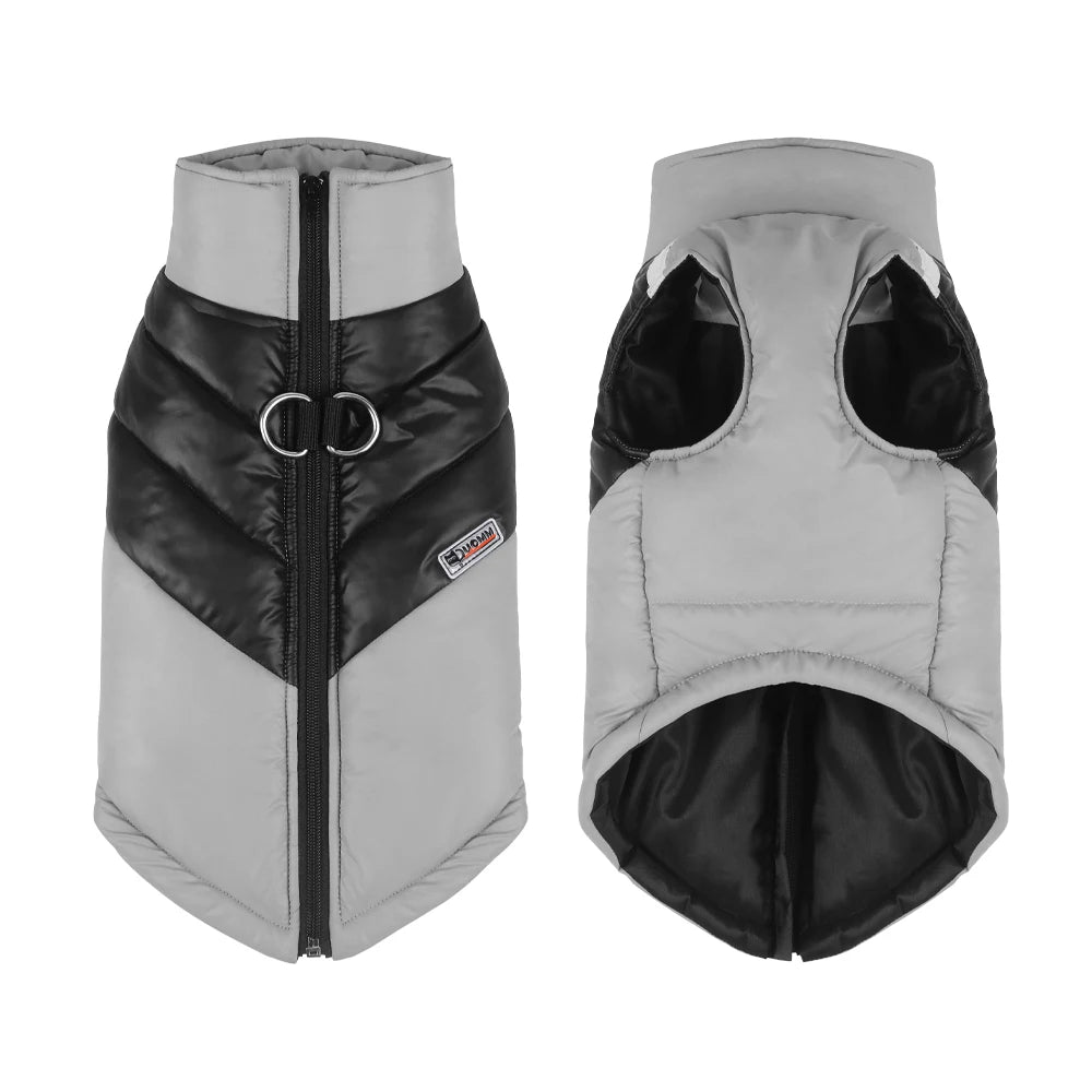 Shoka Premium Wintermantel 🐾 Reflektierende Outdoor-Jacke mit Thermo-Fleece & Geschirr