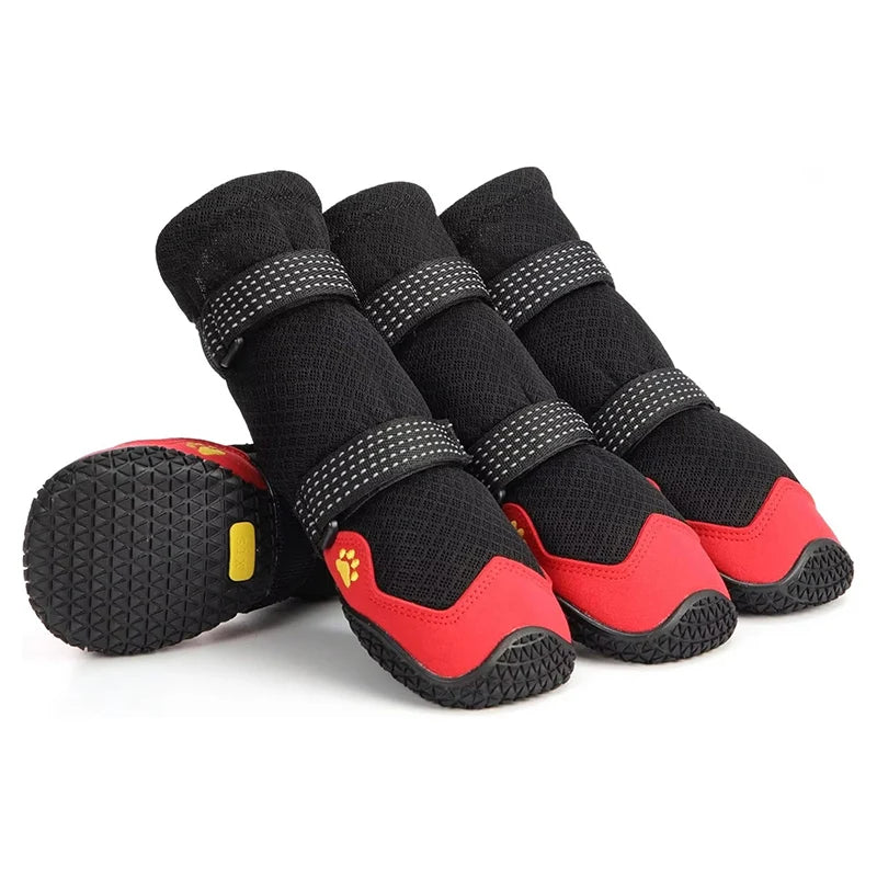 Shoka™ Alpine-Protect 🐾 Wasserdichter Outdoor-Hundeschuh mit Reflexstreifen & Anti-Rutsch-Sohle