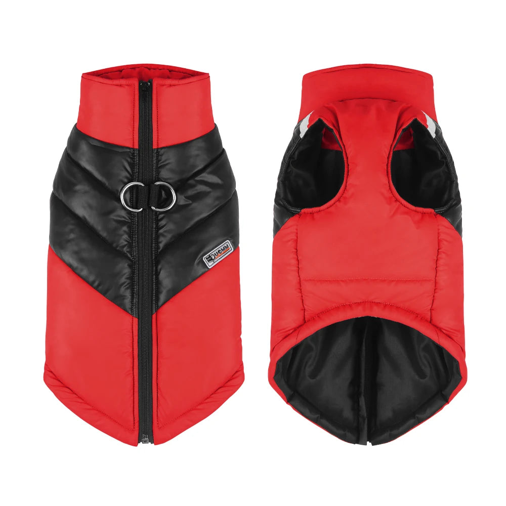 Shoka Premium Wintermantel 🐾 Reflektierende Outdoor-Jacke mit Thermo-Fleece & Geschirr