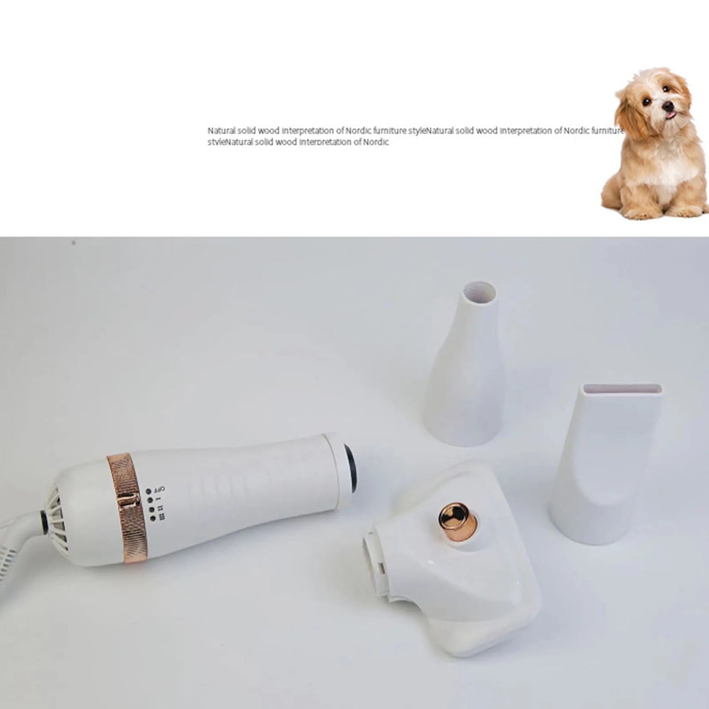 Shoka™ Premium Pet Grooming Dryer – 3‑in‑1 Profi‑Föhn & Bürste für Hunde & Katzen (300W, FanJu)