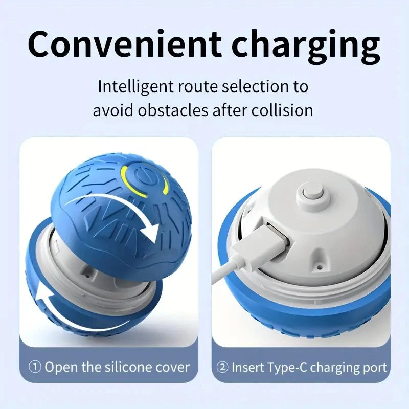 Shoka Smart-Jump-Ball 🐾 Interaktiver & automatischer Spielball für Hunde (USB-C aufladbar)