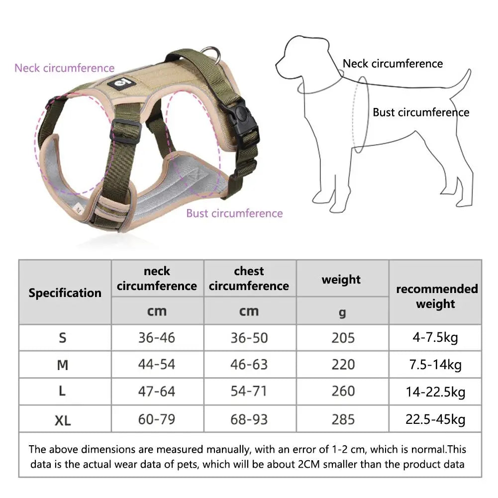 Premium No‑Pull Hundegeschirr – Reflektierend, Verstellbar & Atmungsaktiv