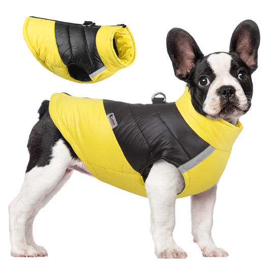 Shoka Premium Wintermantel 🐾 Reflektierende Outdoor-Jacke mit Thermo-Fleece & Geschirr