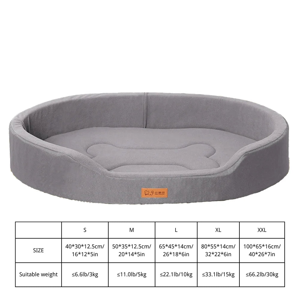 Orthopädisches wasserdichtes Hundebett Winter Premium in Grau