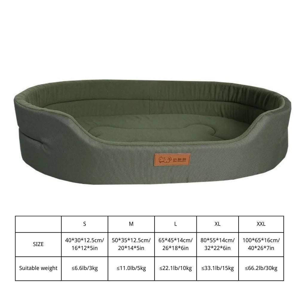 Orthopädisches wasserdichtes Hundebett Winter Premium in Grün