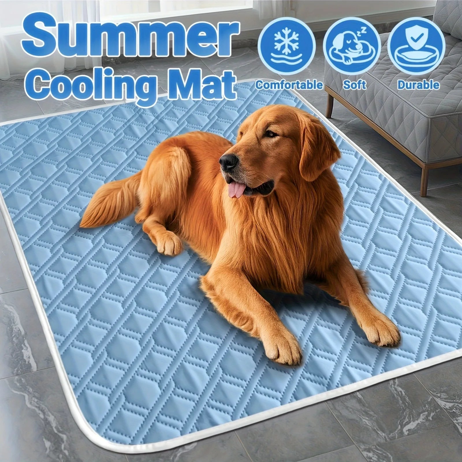 Shoka Kuehlmatte fuer Hunde und Katzen fuer warme Sommertage